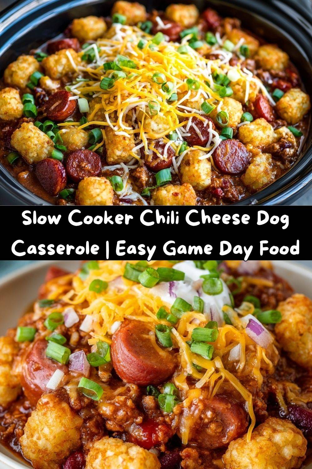 Slow Cooker Chili Cheese Dog Casserole