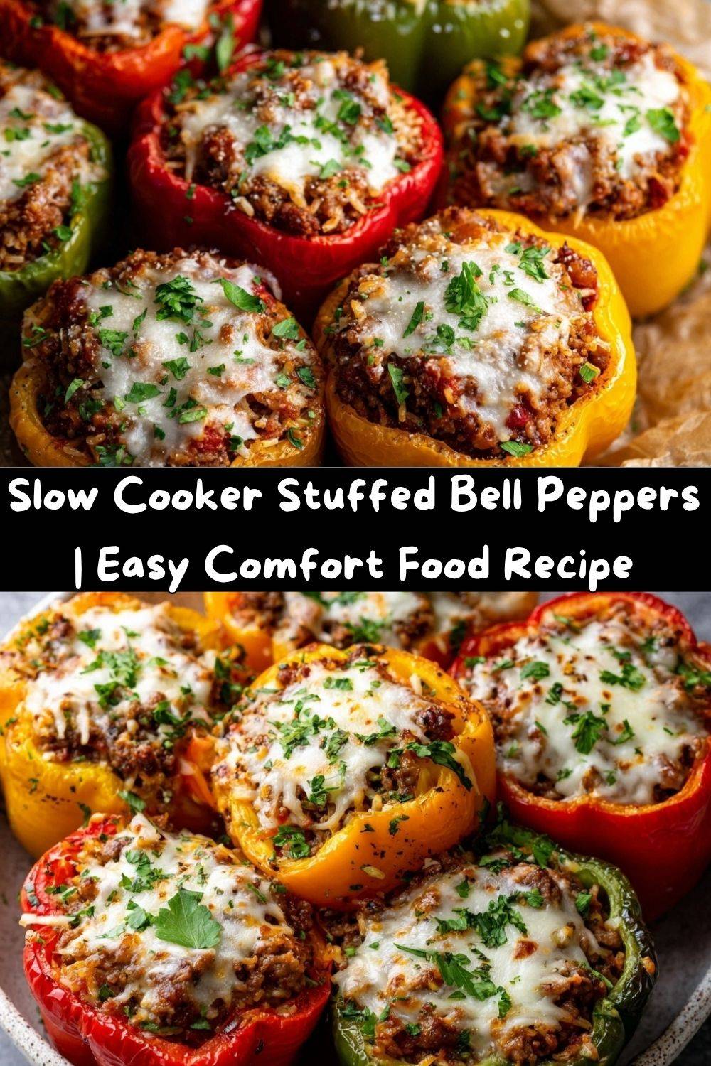 Slow Cooker Stuffed Bell Peppers
