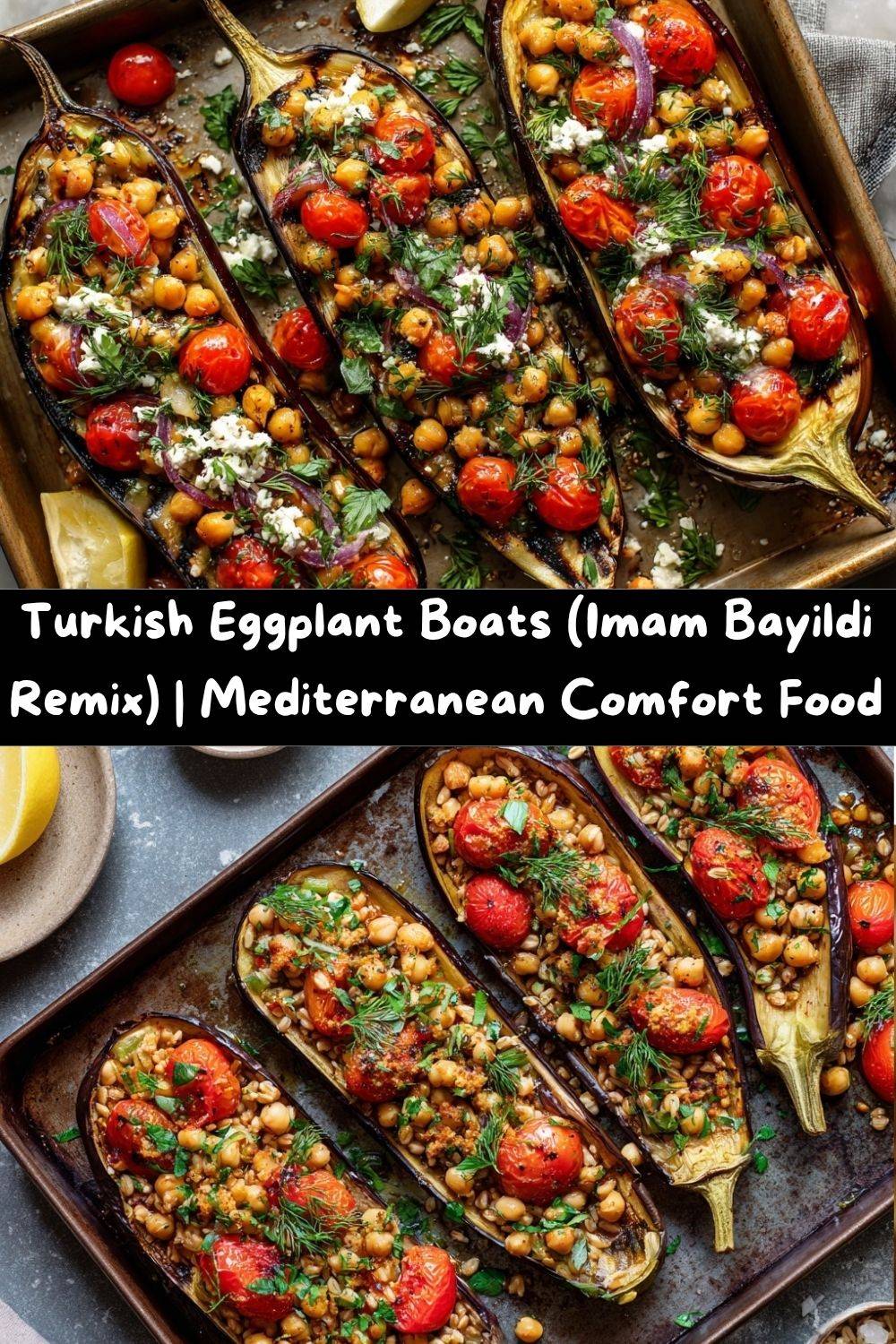 Turkish Eggplant Boats