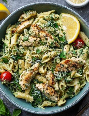 Green Goddess Chicken Pasta