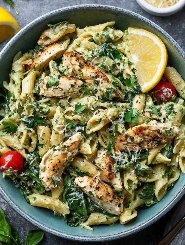 Green Goddess Chicken Pasta