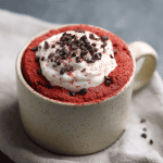 1-Minute Red Velvet Protein Mug Cake