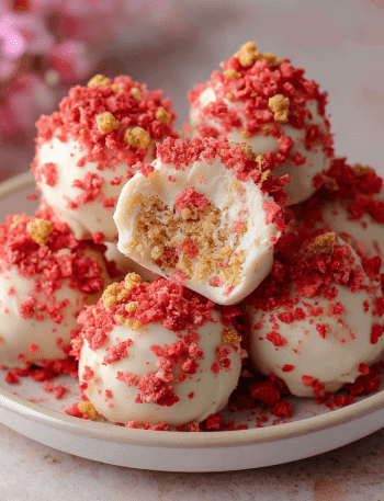Strawberry Crunch Truffles