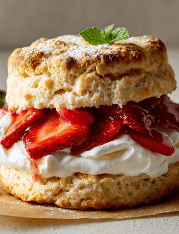Strawberry Shortcake Biscuit Sandwiches