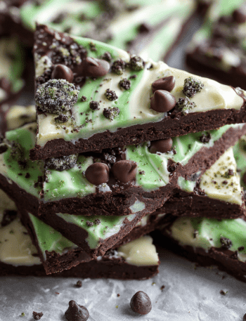 Mint Chocolate Chip Cookie Bark