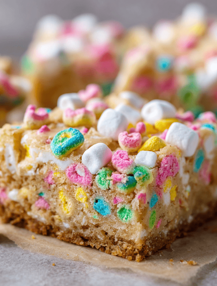 Lucky Charms Marshmallow Blondies