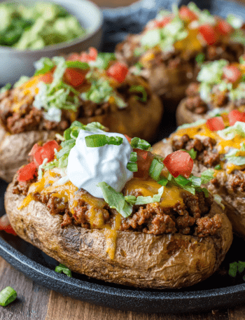 Taco-Stuffed Baked Potatoes