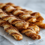 Cinnamon Sugar Puff Pastry Twists