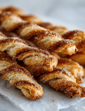 Cinnamon Sugar Puff Pastry Twists