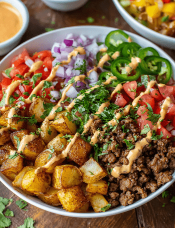 Fajita Beef Taco Meal Prep Bowls