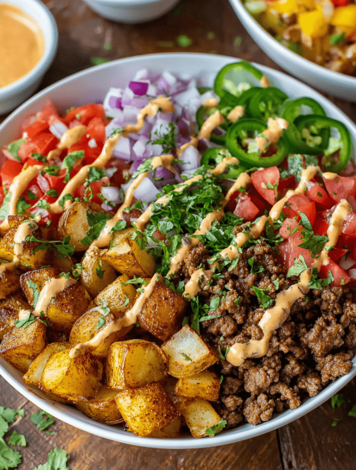 Fajita Beef Taco Meal Prep Bowls