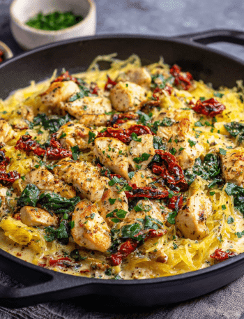 Tuscan Chicken and Spaghetti Squash