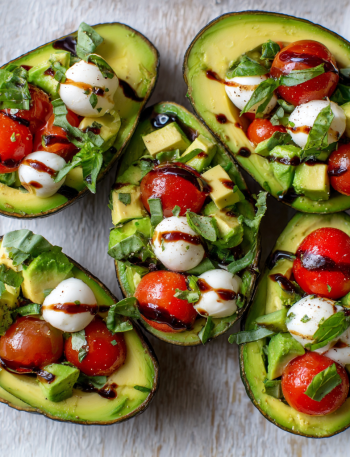 Caprese Stuffed Avocados