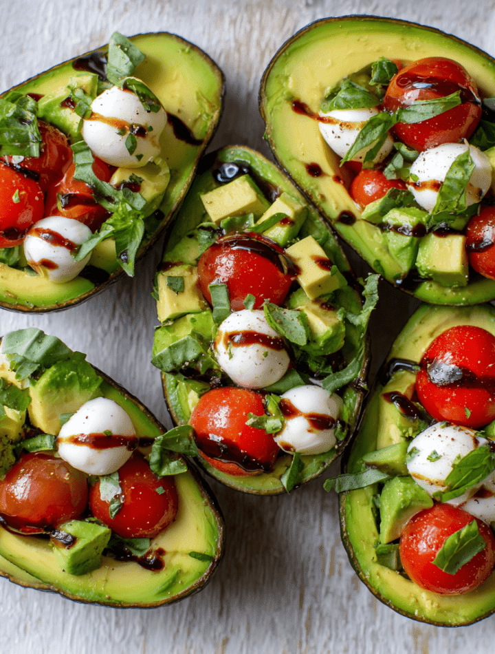 Caprese Stuffed Avocados