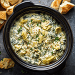 Slow Cooker Spinach Artichoke Dip