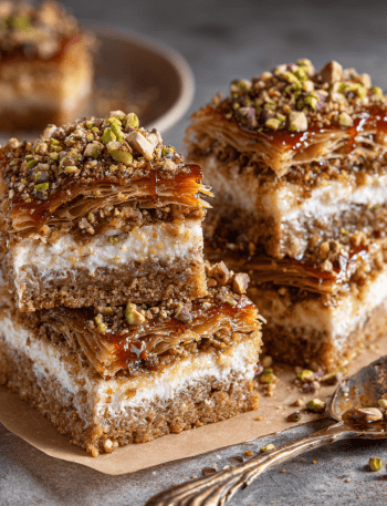 Baklava Cheesecake Bars