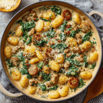 Creamy Spinach & Sausage Gnocchi