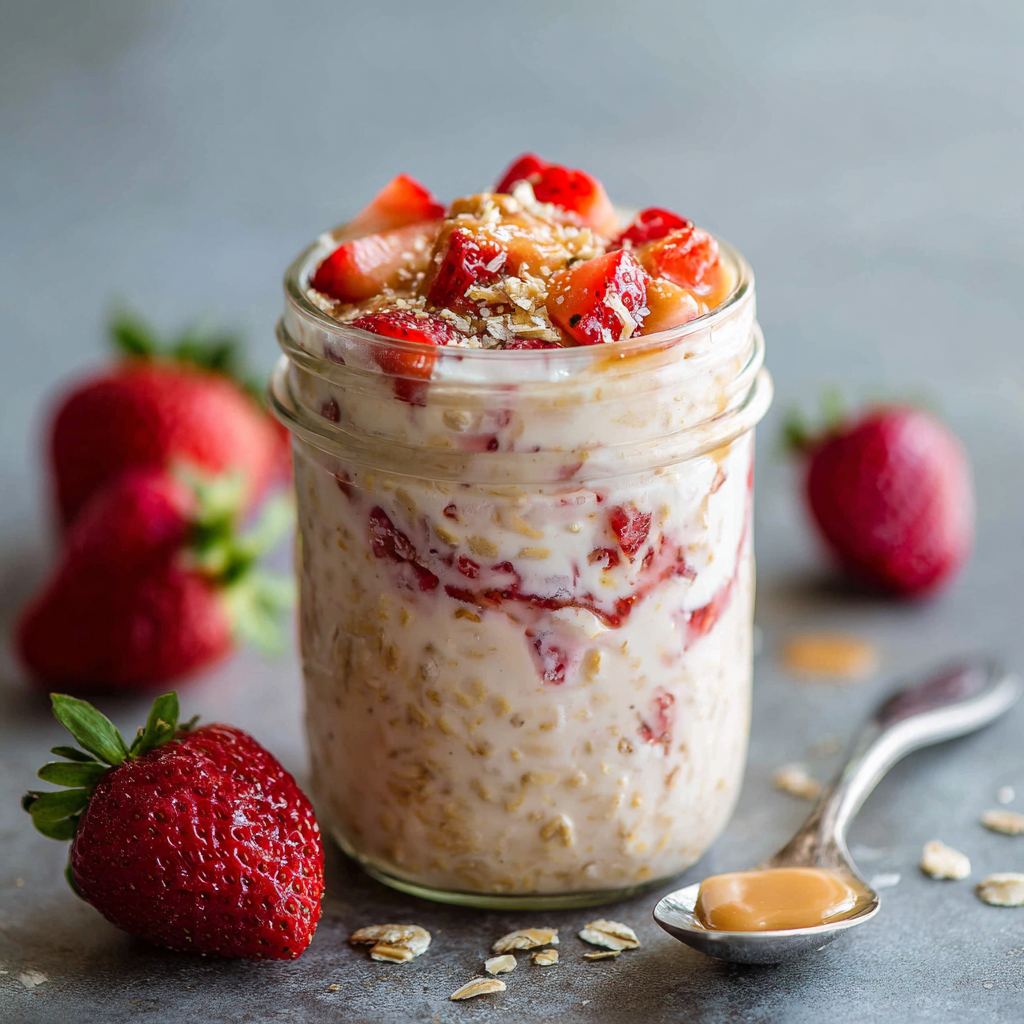 Strawberry Cheesecake Overnight Oats