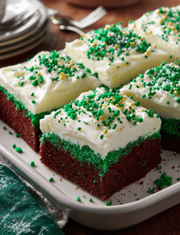 Green Velvet Sheet Cake
