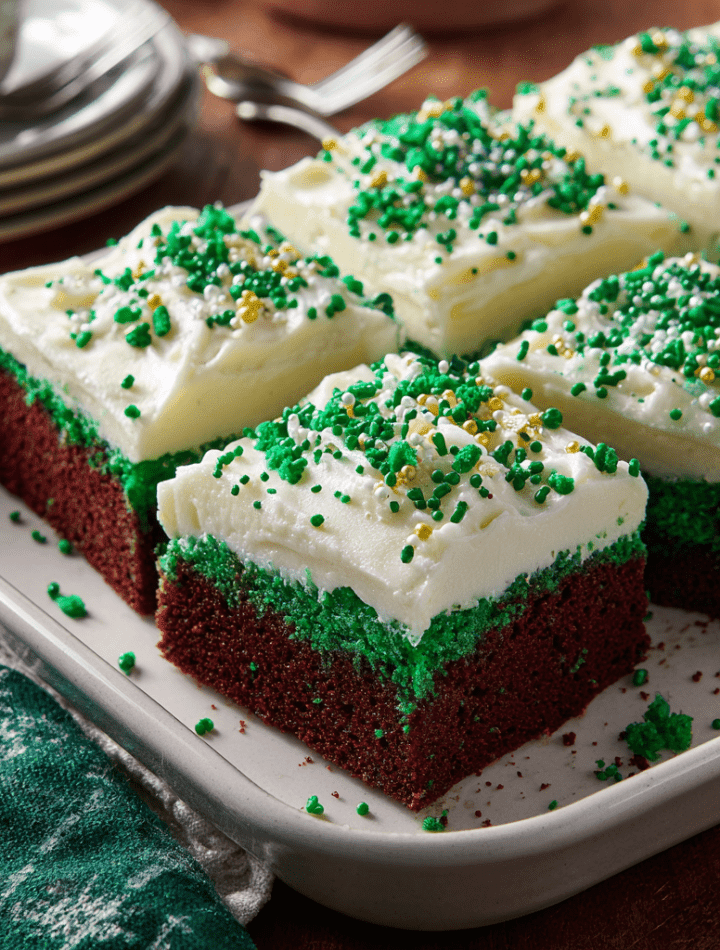 Green Velvet Sheet Cake