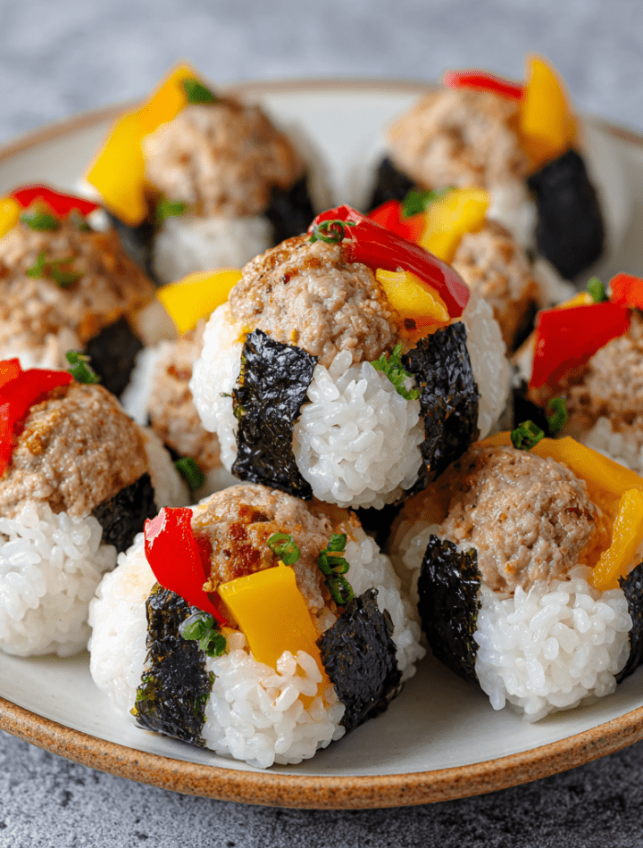 Sweet & Sour Chicken Sushi Balls