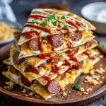 Korean Corn Dog Quesadillas