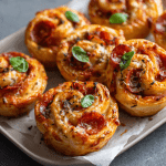 Pizza Puff Pastry Roses