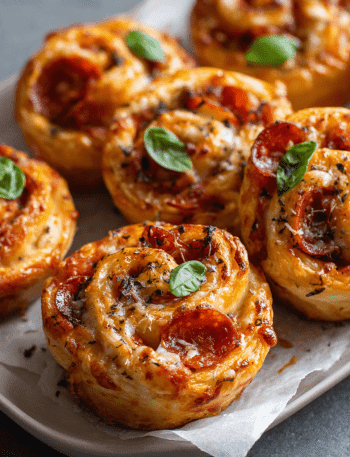 Pizza Puff Pastry Roses
