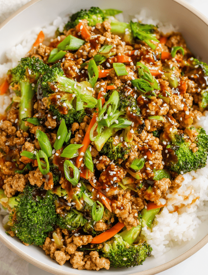 Ground Turkey Teriyaki Stir Fry