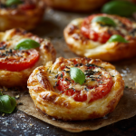 Easy Cheese and Tomato Tarts