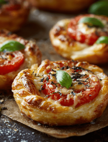 Easy Cheese and Tomato Tarts