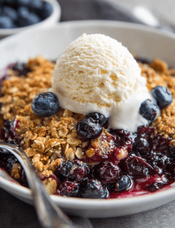 Blueberry-Rhubarb Crisp