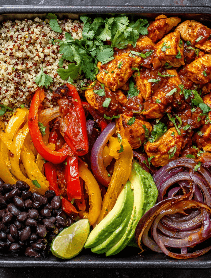 Sheet Pan Chicken Tinga Bowls
