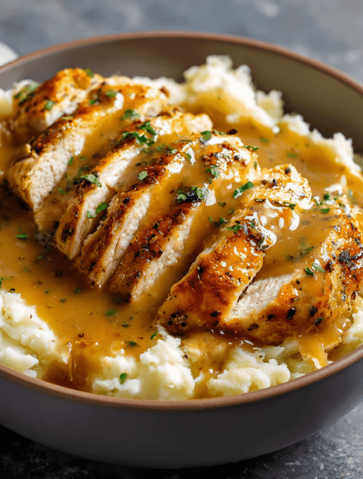 Chicken Breast Gravy Bowls