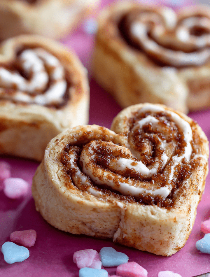 Cinnamon Roll Protein Hearts