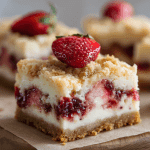 Strawberry Cheesecake Cookie Bars