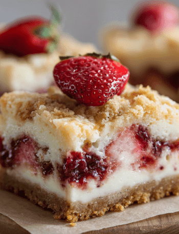 Strawberry Cheesecake Cookie Bars
