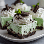 Shamrock Shake Cheesecake Bars