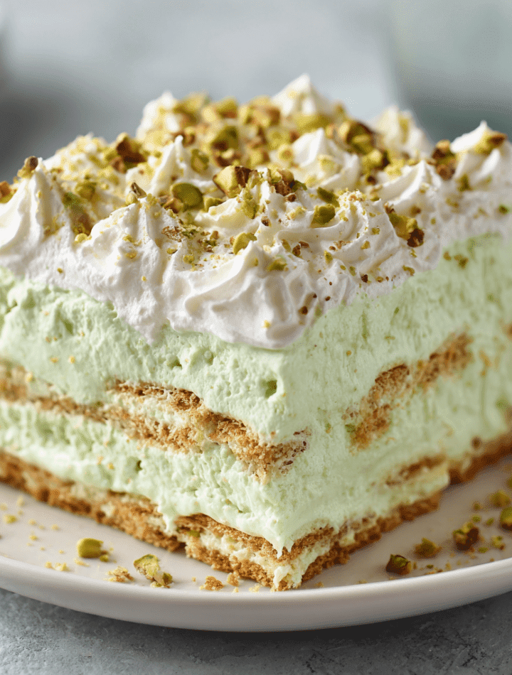 Pistachio Pudding Icebox Cake