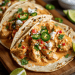 Creamy Jalapeño Chicken Tacos