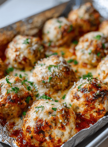 Easy Chicken Parm Meatballs