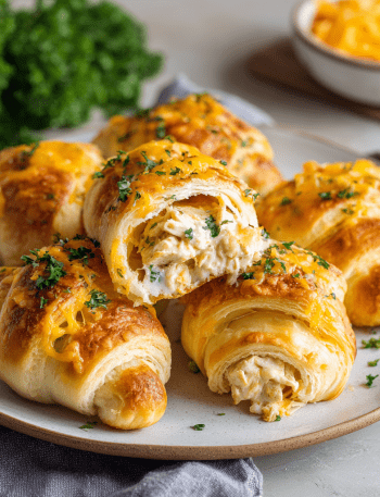 Cheesy Chicken Crescent Rolls