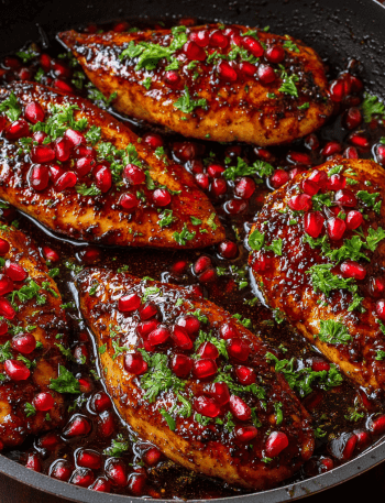 Pomegranate Molasses Chicken Breast