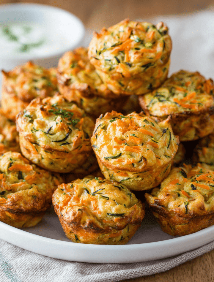 Cheddar Veggie Muffin Bites