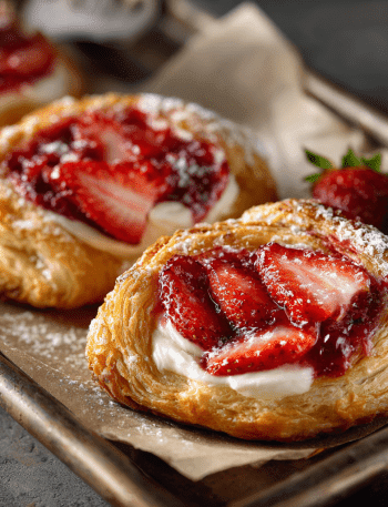 Strawberry Cream Cheese Breakfast Danishes
