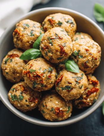 Savory Sun-Dried Tomato Basil Protein Balls
