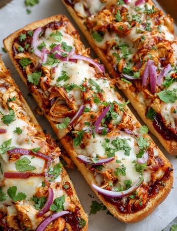 BBQ Chicken French Bread Pizza
