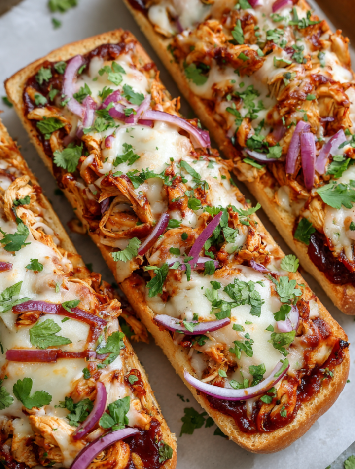 BBQ Chicken French Bread Pizza