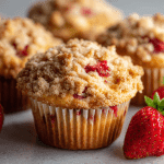 Bakery-Style Strawberry Streusel Muffins