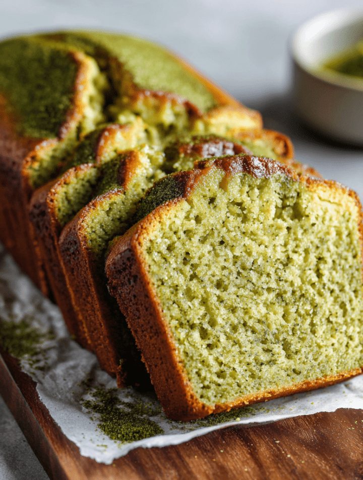 Japanese Matcha Pound Cake